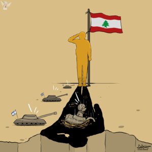 غرق دبابات العدو في جنوب لبنان