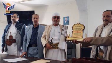 Taiz: Réception et remise entre les deux Présidents de la Cour d'Appel du Gouvernorat, le prédécesseur et le successeur