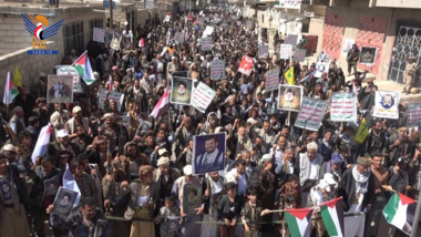 Marches et veillées massives à Bayda à l'occasion du premier anniversaire du déluge d'Al-Aqsa