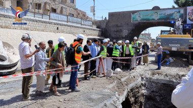 Inspezierung der Arbeiten zur Wiederaufnahme des Abwasserprojekts in Sanaa