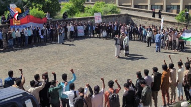 Taiz: Deux gestes de solidarité avec la Palestine et le Liban de la part des membres de l'Institut technique industriel et de la branche de l'Université des sciences