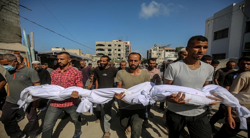 Un  Estudiante palestina martirizado en ataque aéreo israelí en la ciudad de Gaza