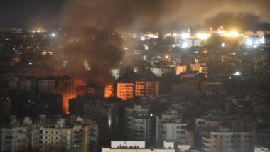 Au 35ème jour de l'agression... l'ennemi sioniste lance de violents raids sur la banlieue de Beyrouth