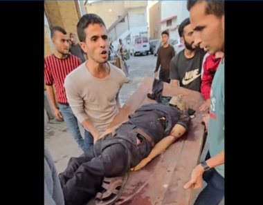 Six Palestinian martyrs, 30 injured in bombing of Al-Sahaba market in Gaza