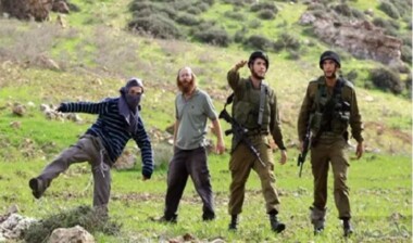 Los colonos atacan a un palestino al sur de Nablus y abren fuego en la aldea de Al-Mughayyir
