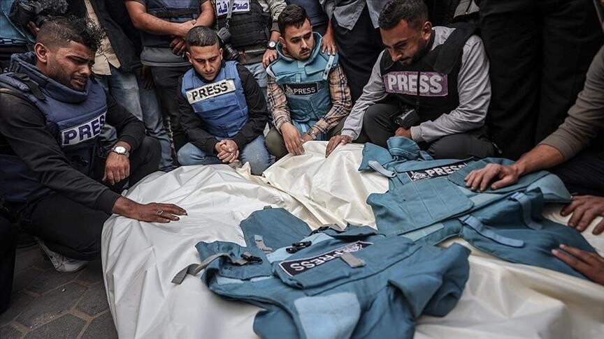 Una ola de indignación mundial por  cometir La entidad sionista la "Masacre de la Tienda de periodistas en Gaza