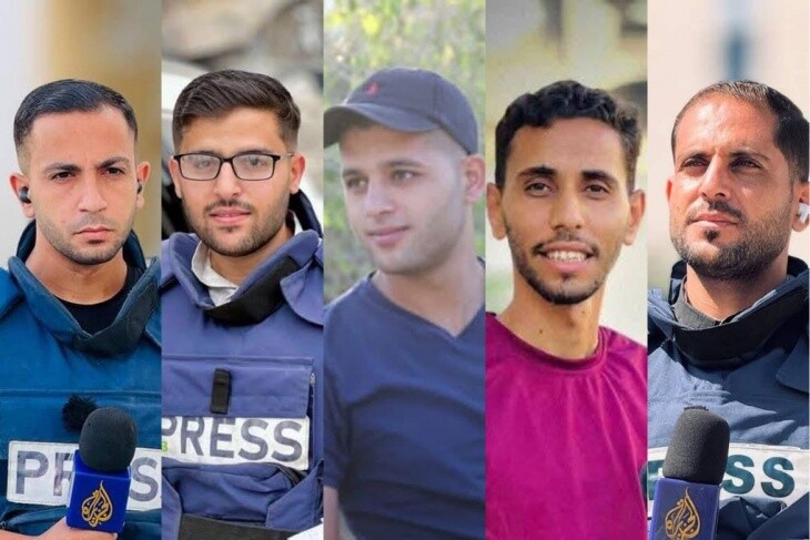 Una ola de indignación mundial por  cometir La entidad sionista la "Masacre de la Tienda de periodistas en Gaza
