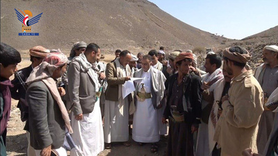 Sana'a – Inspección del progreso del proyecto de limpieza del lago de la presa de Al-Nawaba en el distrito de Al-Husn