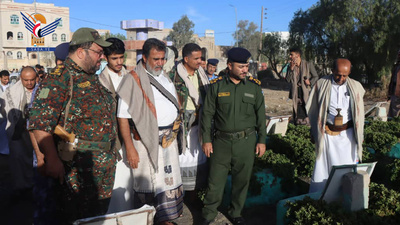 Visitas de Eid a las tropas en bases militares y puestos de seguridad en Al-Bayda