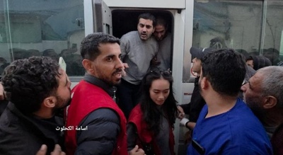 El enemigo israelí libera a 8 prisioneros de Gaza y a Masa Ghazal de Nablus