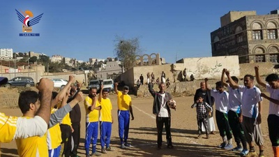 Ha comenzado el Campeonato de Fútbol del Mártir Mohammed Al-Ghamari para miembros de las unidades de seguridad en Al-Mahwit.
