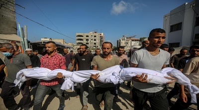 Un  Estudiante palestina martirizado en ataque aéreo israelí en la ciudad de Gaza