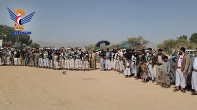 El pueblo de los distritos de Al-Talh y Al-Saifi en Sa'dah reafirma su firmeza y preparación