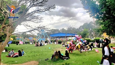 Los parques municipales de Saná á  reciben 1.360.000 visitantes durante el primer y segundo día del Eid al-Fitr
