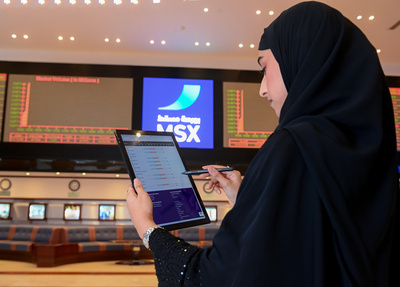 انخفاض مؤشر بورصة مسقط 0.30 %