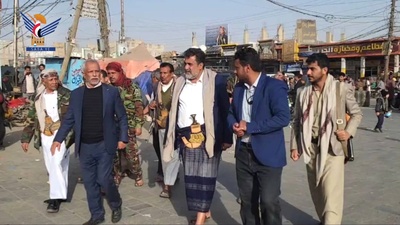 Inspeccionó el progreso de las obras en varios proyectos viales vitales en la Gobernación de Al-Bayda.