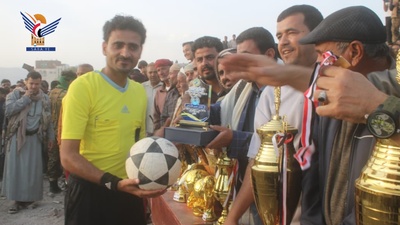 El Noveno Torneo de Fútbol de Invierno Al-Nasr concluye en el distrito de Damt, Al-Dhale'a