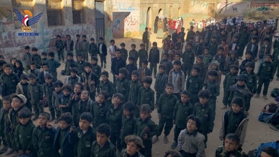 Escuelas de Al-Tawilah en Al-Mahwit conmemoran el martirio del presidente Saleh al-Sammad