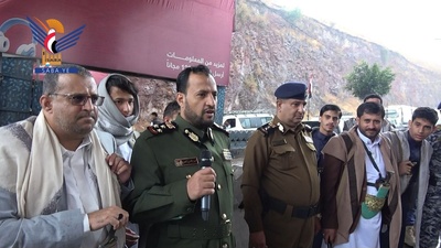 Visitas de Eid al personal de seguridad en varios puestos de control en la gobernación de Ibb