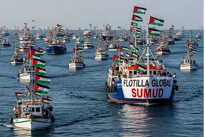 Una oleada de condenas palestinas e internacionales contra la interceptación y el ataque del enemigo israelí a la "Flotilla de la Firmeza Global"