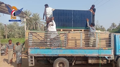 La Asociacion Cooperativa Al-Durayhimi de Al-Hudaydah recibe un envío de sistemas de energía solar para apoyar a los agricultores