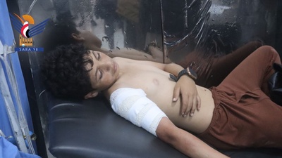 Taiz – Cuatro niños heridos por bombardeo de mercenarios agresores en Wadi Salah