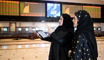 انخفاض مؤشر بورصة مسقط 0.672 %