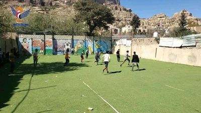 La Liga de Fútbol Mártir del Corán comienza en la Facultad de Ciencias Aplicadas de Shibam Kawkaban, Al Mahwit