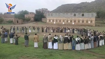 Vigilias masivas en la gobernación de Sanaá celebran logros en materia de seguridad y apoyan a Palestina